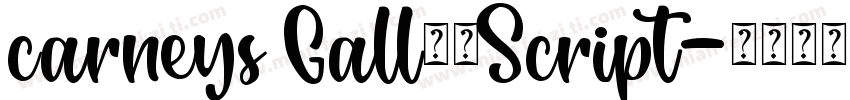 carneys Gall而已Script字体转换